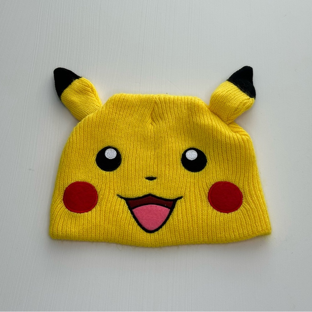 POKÉMON PIKACHU COSPLAY KNIT HAT WITH EARS UNISEX BEANIE